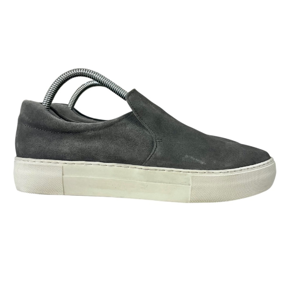 J/Slides NYC Dark Grey Suede Slip On Sneakers Womens Size 9